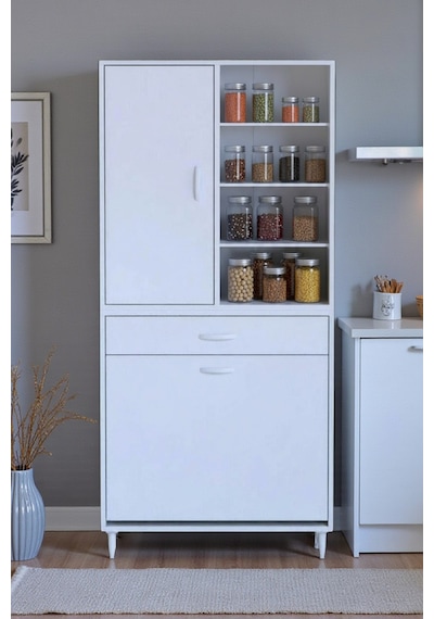 Eliusta Rule Sepetli Banyo/mutfak Dolabı 75 Cm Genişliğe Sahip 75x171x32,5 Cm İki Sepetli Beyaz Dolap Beyaz Eliusta Rule Sepetli Banyo/mutfak Dolabı 75 Cm Genişliğe Sahip 75x171x32,5 Cm İki Sepetli Beyaz Dolap Beyaz