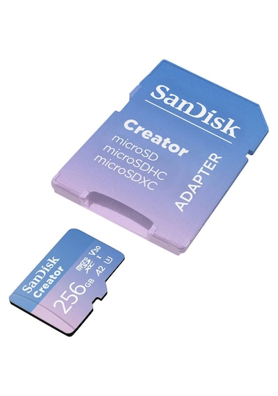 Sandisk Creator 256gb 190/130mb/s Microsdxc Uhs-ı A2 V30 Adaptörl