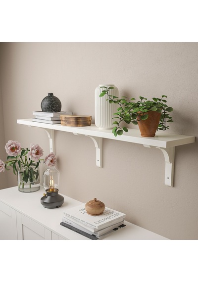 Ikea Bergshult/ramshult Duvar Rafı 120x20 Cm Beyaz