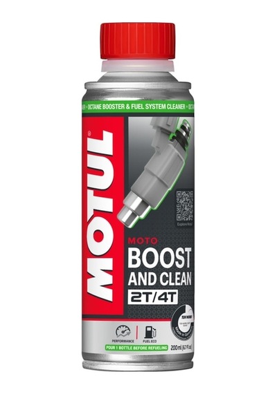 Motul Boost And Clean Moto Oktan Artirici Ve Yakit Temi̇zleyi̇ci̇ 200 ML