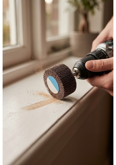 50x30 + 30x25 Mm Pimli Mop Zımpara Seti 2 Adet Matkap Ucu Çapak Alma Zımparası