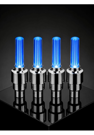 4'lü Araç Sibop Led Işığı Otomatik Açılan Lastik Işığı Seti 0