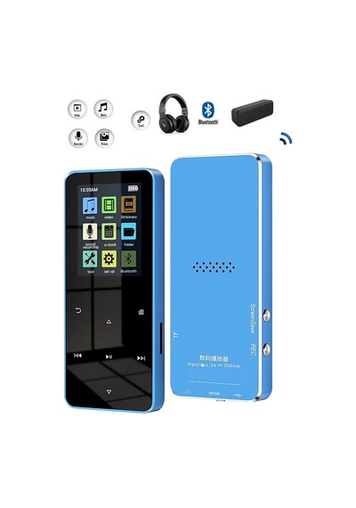 Bluetooth Lu Mp3-mp4 Çalar Fm Radyolu Şarjlı Mp4 Player Dahili Hoparlör 8gb Hafızalı Müzik Çalar