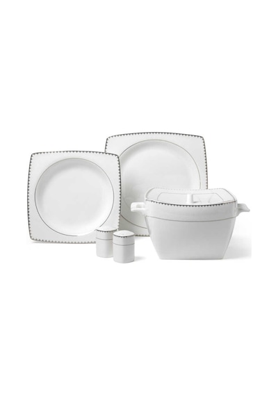 Korkmaz Bone Selection 60 Parça A8427 Kare Yemek Takımı