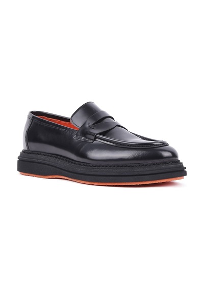 Shoetyle - Siyah Hakiki Açma Deri Bağcıksız Erkek Günlük Ayakkabı 250-2575-1534 Shoetyle - Siyah Hakiki Açma Deri Bağcıksız Erkek Günlük Ayakkabı 250-2575-1534