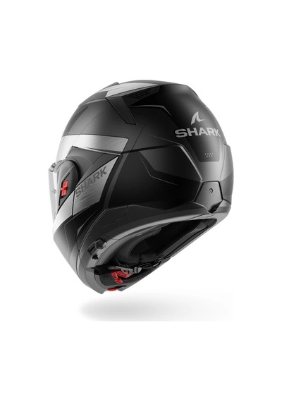 Oxo Mekarıum Mat Antrasit Krom Siyah Çene Açılır Kask
