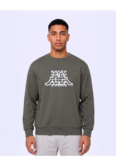 Kappa Logo İrbidden Tur Erkek Yeşil Regular Sweatshirt