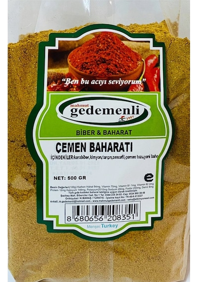 Gedemenli Çemen Baharatı 500 G