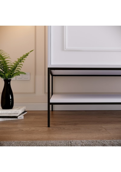 Pasific Home Martin 2 Kapaklı Sürgülü Gardırop Elbise Dolabı Parlak Beyaz 190 CM