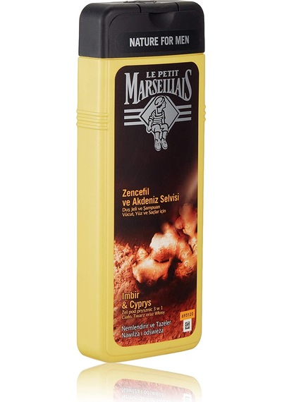 Le Petit Marseillais Men Serisi Zencefil ve Akdeniz Selvisi Duş Jeli ve Şampuan 400 ML
