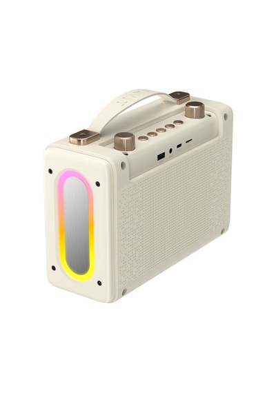 Havit Sk823bt Mikrofonlu Bluetooth Hoparlör Retro Tasarım, Kablosuz Bt V5.3 Karaoke