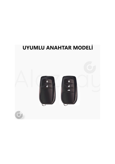 Toyota Corolla Cross Yaris Cross Ch-r Prius Rav4 Camry Prado Parlak Tpu Anahtar Kılıfı Rose