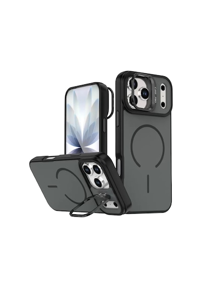 Joko Apple iPhone Uyumlu  17 Pro Max Uyumlu Flexa Magsafe Kapak - Siyah