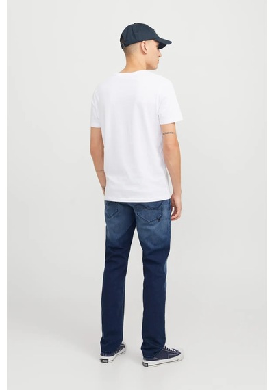 Jack & Jones Erkek Jjımıke 5 Cepli Jean Pantolon 12269601 Mavi Mavi