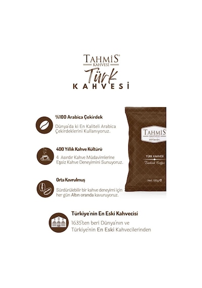 Tahmis Menengiç Osmanlı Türk Kahvesi 3 x 100 G