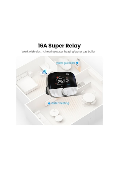 Tuya Wifi Sıcaklık Kontrol Cihazı Haftalık Programlanabilir Tuya Smartlife App