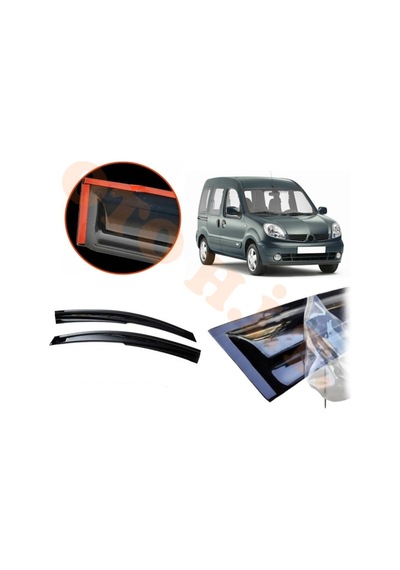 Renault Kango 1 Cam Rüzgarlığı Parlak Siyah Tam Uyumlu -