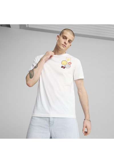 Puma GRAPHICS Icon Tee Unisex  Beyaz Tişört