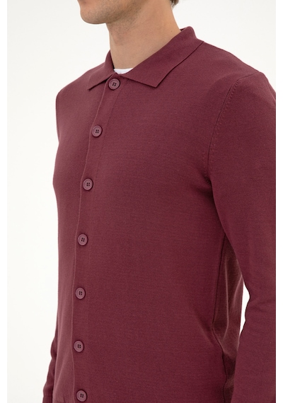 U.s. Polo Assn. Erkek Plum Hırka Triko 50313690-vr177 New Plum