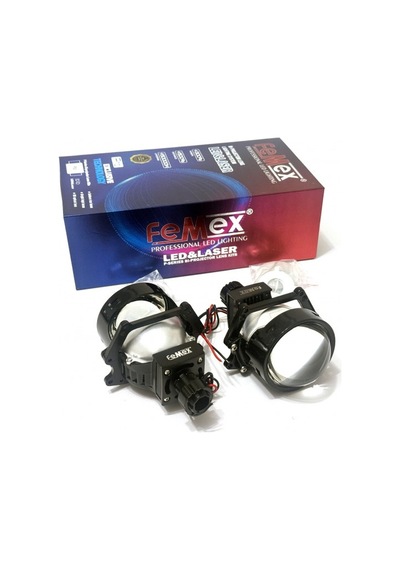 Femex P50 Bi-led Projektör Far İçi Led Mercek 3,0 Inc Kısa Uzun Birlikte