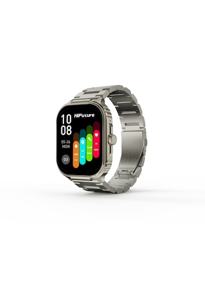 HiFuture Ultra3 Pro 2.04" AMOLED Ekran BT 5.3 IP68 52mm Paslanmaz Çelik Akıllı Saat (Distribütör Garantli)