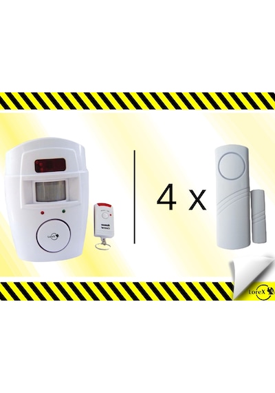 Lorex Ng300 Tek Kumandalı +4adet 4444c Pencere Alarm