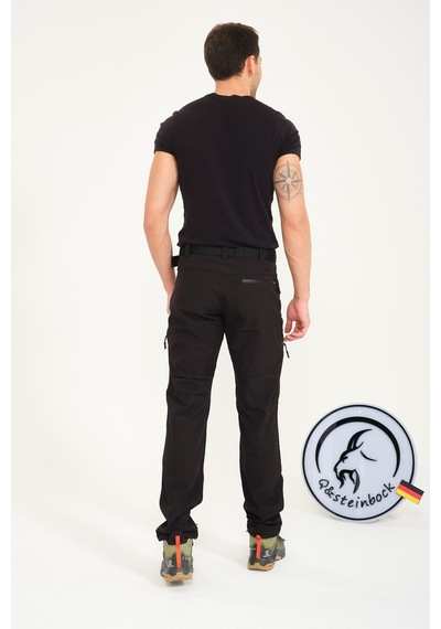 Q&steinbock Erkek Pantolon Kaunas Softshell Outdoor-33649 siyah