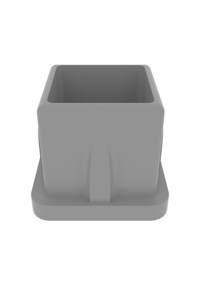 Cateksss 20x20 Mm Düz İç Profil Tapası Ral7035 - 10 Lu Paket Siyah