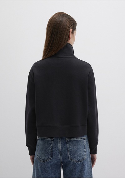 Mavi - Yarı Fermuarlı Siyah Sweatshirt 1s10391-900 Siyah