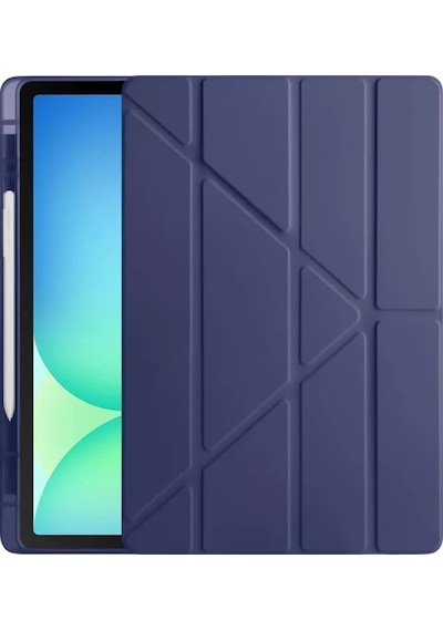 Newface Apple İpad Pro 11 2024 Kılıf Kalemlikli Hugo Tablet Kılıfı - Lacivert