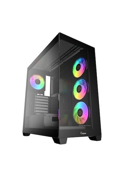Gamma C72 Siyah Argb Tempered Glass Delta P850 850w 80+ Bronze Atx 3.1 Usb 3.0 Atx Mid Tower Kasa