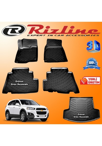 Captiva 3D Paspas + Bagaj Havuzu 2007-2015 Arası Rizline N11.12821
