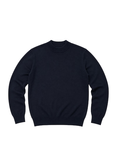 Battalmoda Erkek Büyük Beden Lacivert Yarım Balıkçı Triko Kazak 3xl-4xl-5xl-6xl