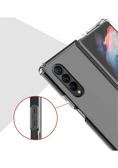 Galaxy Z Fold 3 Uyumlu Zore Nitro Anti Shock Silikon-renksiz Renksiz