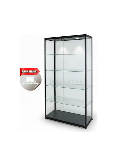 Rafgross Kurulu Teslimat, 40x80xh180,camlı Dolap, Camlı Vitrin, Teşhir Kol Rafgross Kurulu Teslimat, 40x80xh180,camlı Dolap, Camlı Vitrin, Teşhir Kol