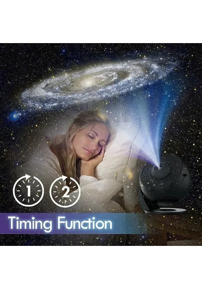 Yıldızlı Gökyüzü Gece Lambası Galaxy Projektör İçin 360