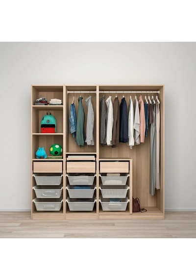 Ikea Meşe Modern Kapaklı Gardırop Ikea Meşe Modern Kapaklı Gardırop