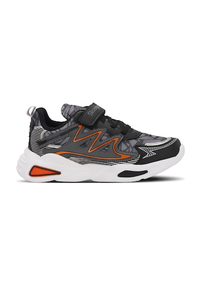 Slazenger KYRIE Çocuk Cırt Cırtlı Koyu Gri Günlük Spor Ayakkabısı