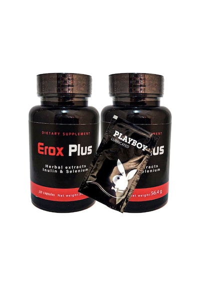 Playboy Jel + Eroxplus Erkeklere Özel Destekleyici 30lu X 2 Adet