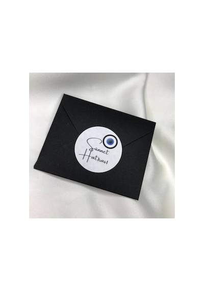 Sünnet Etiketi Nazar Boncuklu Sünnet Düğünü Çocuk Serisi Sticker Sünnet Mevlidi 4 Cm 100 Adet Çok Renkli