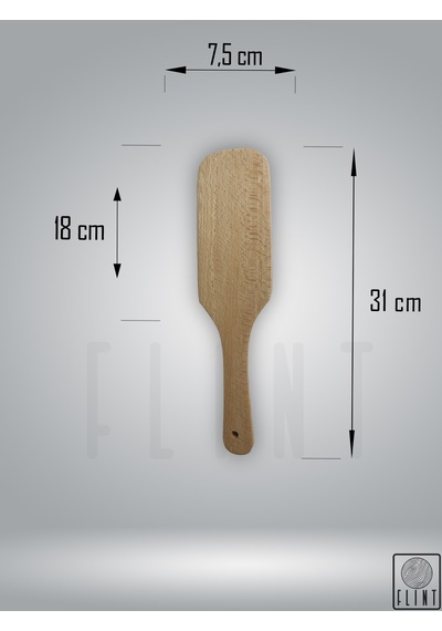 Gürgen Ağacı El Yapımı Tahta Ahşap Spatula Servis Çevirgeç 31 Cm