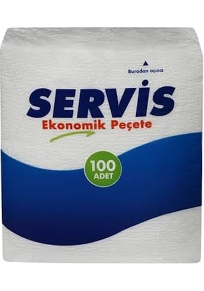 Servis Ekonomik Peçete, 100'lü, 24 Paket -