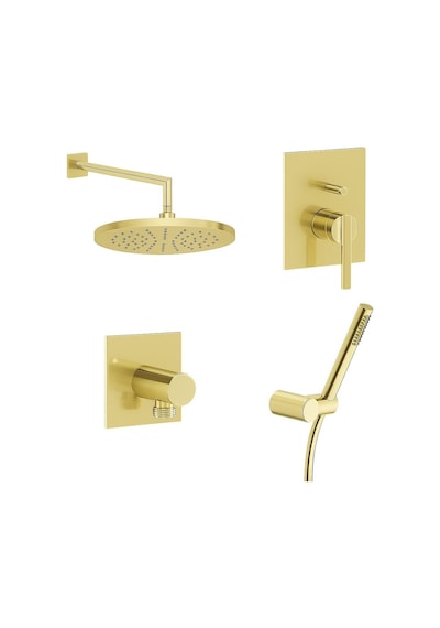 VitrA Suit Ankastre Banyo Seti Soft Altın