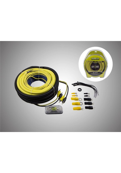 For-x Xy-4kıt 4ga Kablo Seti Oto Amfi Uyumu Set Kablosu Komple Se
