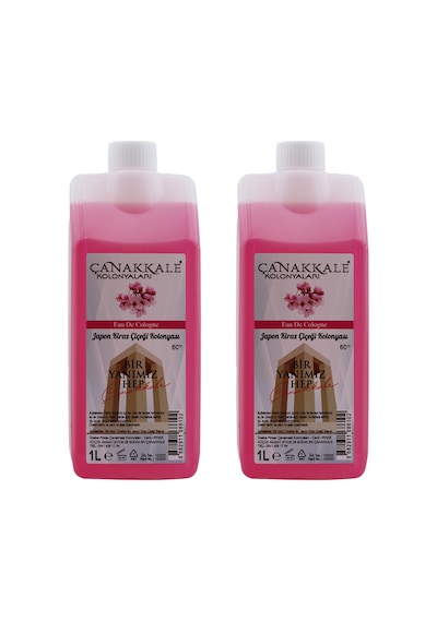 Çanakkale Kolonyaları Japon Kiraz Çiçeği Bidon Kolonyası Korumalı Kapak - Yeni Model 2 x 1 L
