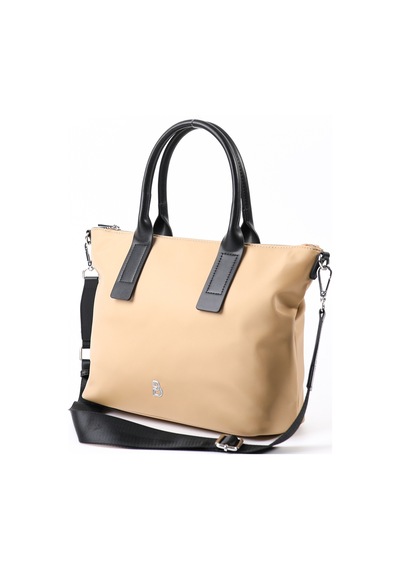 Bottier Bej Deri Saplı Kadın Shopper Çanta - Cnt028 Taba