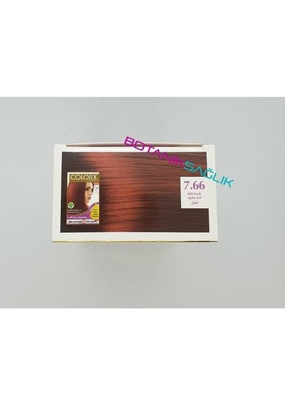 Colorx Bitkisel Saç Boyası Set - 7.66 Akik Kızıl