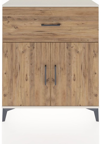 Arges Şifonyer Tek Raflı Tek Çekmeceli 2 Kapaklı 88x30x106 Aytaşı-çam Aytası