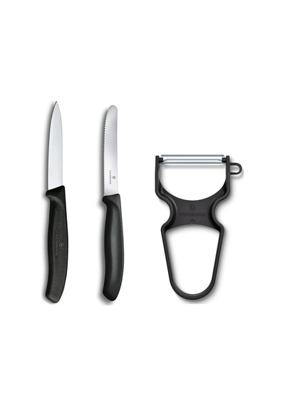 Victorinox Vt 6.7113.35 Swissclassic Üçlü Soyacak Ve Bıçak Seti Siyah
