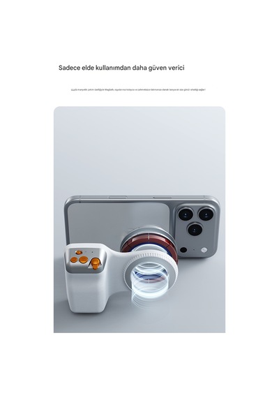 Magsafe Uyumlu Manyetik Telefon Tutucu Bluetooth Deklanşörlü Fotoğraf Video Çekim Aparatı